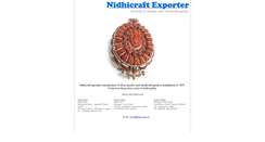 Desktop Screenshot of nidhicrafts.com